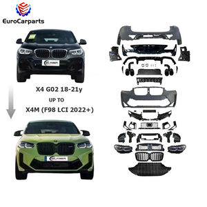 Kit carrozzeria adatti per <span class=keywords><strong>BMW</strong></span> <span class=keywords><strong>X4</strong></span> G02 18-21y da vecchio a nuovo 2022 + X4M F98 LCI auto stile paraurti luci accessori auto auto auto tuning parti - Product Image 1