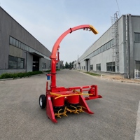 Moissonneuse-broyeuse automatique de maïs pour ensilage, tractée par tracteur à deux rangs, entraînée par prise de force, robuste et haute efficacité pour le bétail