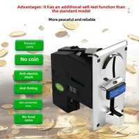 Vente flash : Distributeur de jetons CPU avec cadre LED en plastique, prise US pour machine à griffes et distributeur automatique