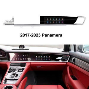 保时捷卡宴GTS Panamera安卓2017-2023汽车自动立体声全球定位系统多媒体播放器导航的2024升级副驾驶屏幕 - Product Image 3