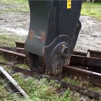 Beiyi Cisaillement hydraulique personnalisé pour rail de route Cisaille à rail v Ferraille de démolition pour pelle