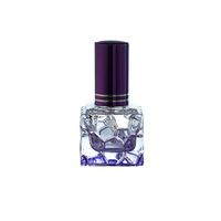 Flacon de parfum en verre dégradé de luxe, 10 ml, vaporisateur gaufré en forme de cœur, accessoire de beauté portable exquis