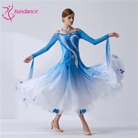 B-19510 Costume de danse moderne de haute qualité de Yundance, conforme aux nouvelles normes nationales, robe de danse de salon longue pour femmes