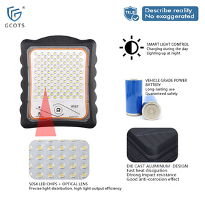 Solar <b>Flood</b> <b>Light</b> with Motion Sensor 6-8m Detection Range Smart Brightness Control for Courtyards Gardens Farms Parking Lots - Product Image 2