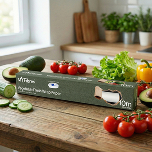 Papier d'emballage pour légumes résistant à l'humidité, rouleau de papier pour légumes, emballage pour légumes 30 cm x 10 m - Product Image 1