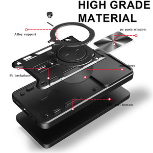 เคสโทรศัพท์ PC TPU ขาตั้งแม่เหล็กหน้าต่างบานเลื่อนซีดีสำหรับ OnePlus Nord CE4 5G - Product Image 4