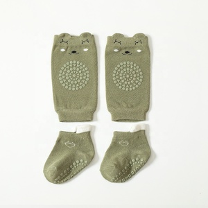 بيع بالجملة لطيف مجموعة الجوارب طفل رضيع الركبة منصات القطن الزحف الاطفال مع السيطرة - Product Image 6