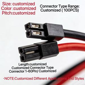 Kolay Polarite Tanımlaması için Renk Kodlu 2 Çekirdekli Terminalli Özelleştirilmiş PH2.0 Konnektör Kablosu - Product Image 1