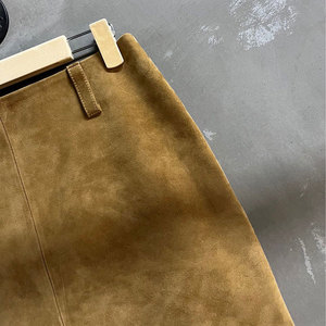 Ensemble deux pièces pour femme, veste et jupe, style vintage Maillard, tendance printemps 2026, mélange cachemire hybride - Product Image 3