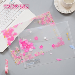 Papeterie pour étudiant fleur a4 sac de <span class=keywords><strong>fichier</strong></span> en plastique 573 - Product Image 3