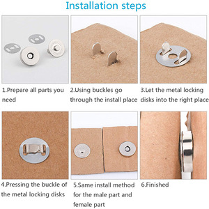 30 Bộ 14mm & 18mm Vòng nút từ 3 màu sắc may thủ công hộp lưu trữ mạ Tự làm Túi Áo khoác haoyu thương hiệu - Product Image 4