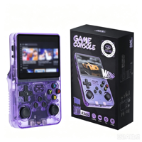 Console de jeu rétro R36S en gros, écran IPS 3,5 pouces, résolution 640x480, système d'exploitation ArkOS, stockage 64 Go, batterie 3500 mAh, processeur RK3326, jeux