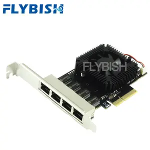 2.5 Gigabit Quad Port PCIe RJ45 Lan 10/100/1000/ 2500Mbps Realtek 8125b Chip 4 Port Server Gigabit Network Card 2.5G