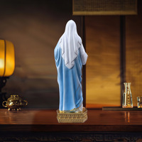 Statue de la Vierge Marie en résine, sculpture de la Madone, OEM personnalisé pour l'autel de l'église, décoration de la maison et cadeau chrétien