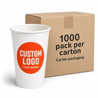 Gobelets en papier kraft biodégradable à paroi simple pour thé et boissons chaudes, jetables et gaufrés, vente en gros