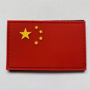 Parche de bandera de Chile de PVC Parches tácticos chilenos Cierre de gancho y lazo de PVC - Product Image 5