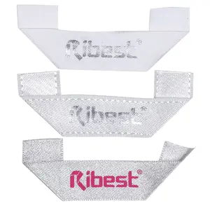 Атласная корсажная лента Ribest с индивидуальным принтом, ярлыки бренда для одежды, оптовая продажа
