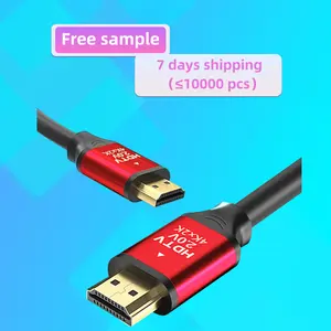 Harga pabrik kabel HDMI berlapis emas 2.0mm versi 8.0 mendukung kabel HDMI 4K 60HZ