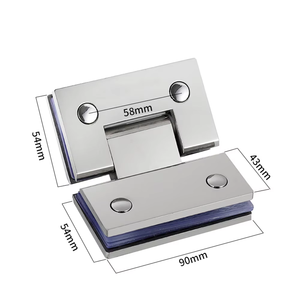 Vòi hoa sen cửa bản lề CRL gương cho kính Gasket cao su miếng đệm cabin nhôm pivot bộ phận nhiệm vụ thép vòi hoa sen cửa bản lề - Product Image 3