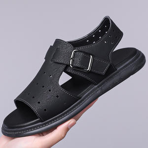 Sandales décontractées pour hommes à plateforme, en tissu extensible souple, avec boucle, pour la plage, antidérapantes, résistantes à l'usure, avec soutien de la voûte plantaire - Product Image 6