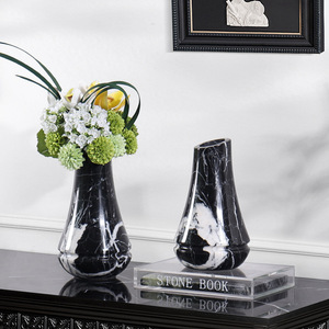 Vaso da Pavimento in Marmo di Alta Qualità Stile Art Deco Moderno 100% Naturale Colore Personalizzato per Decorazione - Product Image 1