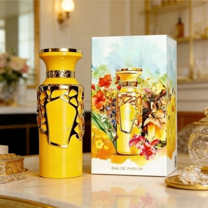 น้ำหอมผู้หญิงคุณภาพสูง EDP 100 มล. ขวดตกแต่งสีชมพูและสีทองสุดหรู กลิ่นหอมแบบอาหรับตะวันออก พร้อมบรรจุภัณฑ์ลายดอกไม้แบบสีน้ำ - Product Image 6