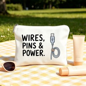 Bolsa de Cosméticos con Diseño de Cables USB para Mamá, Hijas y Amigas, Regalo Ideal para Viajes y Cumpleaños, Bolsa de Cosméticos y Neceser - Product Image 6