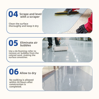 Cat Epoxy Self Leveling untuk Lantai Beton, Higienis, Anti Debu, Aplikasi Roller untuk Rumah Sakit, Kantor, Laboratorium, Klinik