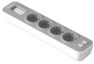 NOVA Series EU Plug Power Strip 16A 4000W 2m Extension Cord Overload Switch <b>Surge</b> <b>Protector</b> Fireproof Shell for Home Office - Product Image 2