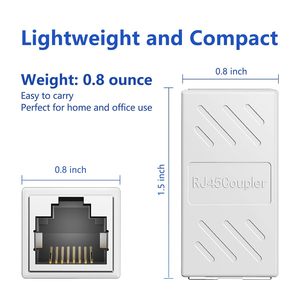 Cat6 Cat5e UTP Connecteur Femelle <span class=keywords><strong>RJ45</strong></span> 8P8C <span class=keywords><strong>Coupleur</strong></span> Inline <span class=keywords><strong>RJ45</strong></span> <span class=keywords><strong>Ethernet</strong></span> Câble Extender Adaptateur Keystone Jack - Product Image 3
