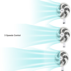 <span class=keywords><strong>Ventilateur</strong></span> sur pied électrique en plastique <span class=keywords><strong>ultra</strong></span> <span class=keywords><strong>silencieux</strong></span> de 18 pouces avec 3 vitesses de contrôle <span class=keywords><strong>pour</strong></span> la <span class=keywords><strong>chambre</strong></span> à coucher - Product Image 6