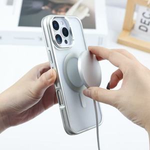 Từ <span class=keywords><strong>Chrome</strong></span> Trường Hợp Điện Thoại Cho Iphone 16 Pro Max 17 Không Khí 14 15 Cộng Với Điện Thoại Di Động Trường Hợp Và Bao Gồm Với Người Giữ Nhẫn - Product Image 3