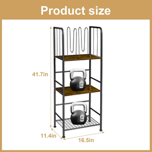Khăn Rack miễn phí đứng 3-tầng m-hình có thể tháo rời ngăn bền kim loại khăn chủ - Product Image 5