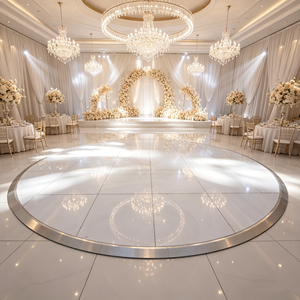 Piste de danse portable sur mesure en gros avec bords en aluminium pour mariages et fêtes - Product Image 1