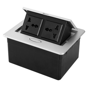 Huibaili Hardware Desktop Pop Up <b>Socket</b> 2x EU Plug <b>With</b> <b>Usb</b> Charging For Conference Table Office Furniture - Product Image 4