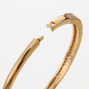 Bán Sỉ Vòng Tay Pha Lê Lấp Lánh Đá Zircon Sang Trọng Mạ Vàng Bạc Cho Nữ Vòng Tay Vòng Tay Vòng Đeo Tay Bằng Đồng - Product Image 4