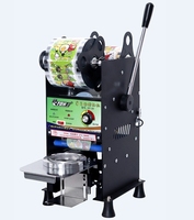 ETON machine à sceller les gobelets en plastique semi-automatique machine à sceller les tasses à thé à bulles et scellant pour jus de lait Bobo Tea