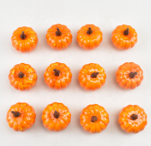 Pafu raccolto caduta festa del ringraziamento accessorio piccolo carino realistico <span class=keywords><strong>zucca</strong></span> 12pcs artificiale mini zucche per la decorazione - Product Image 2