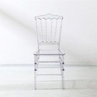 Prix usine Meubles Moderne Chaise Mariage Napoléon Décorations De Fête De Mariage En Plastique Transparent Hôtel Événement Chaise