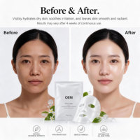 Masque facial en hydrogel d'algues en format voyage, marque privée, hydratant, éclaircissant, blanchissant, au collagène