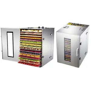 16 Tabletts Tabletts Lebensmittel Dehydrator Snacks Dehydration Trockner Obst Gemüse Kräuter Fleisch Trocknungs maschine Edelstahl