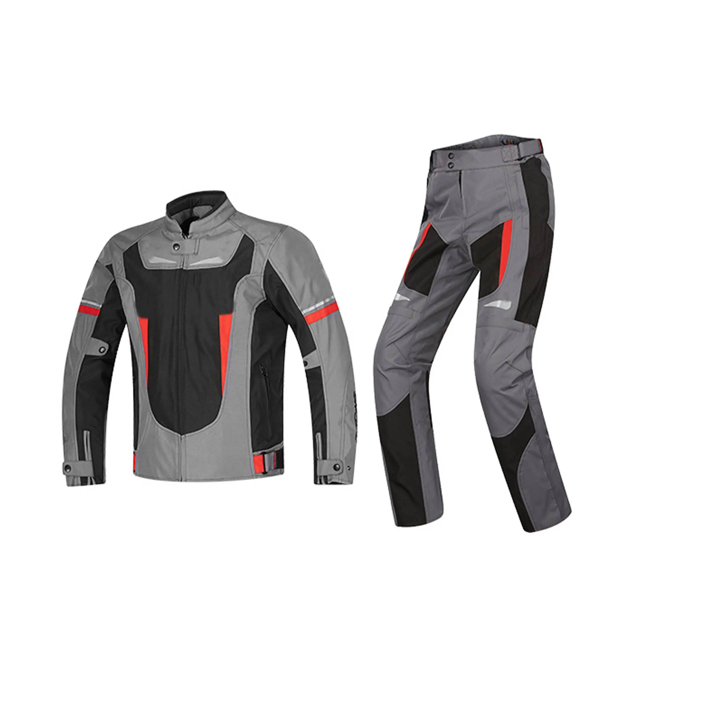 Motorcycle Riding Jacket for Men Racing jacket and pants with Protectors and mesh Lining