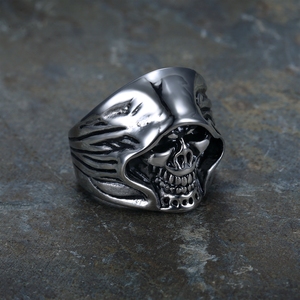 Anillos de Moda de Joyería Fina con Calavera de Punk Death para Hombres y Mujeres - Product Image 4