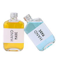 Transparante glazen fles van 100ml, 250ml, 500ml met schroefdop voor wijn/koude koffie/sap/fruittwijn