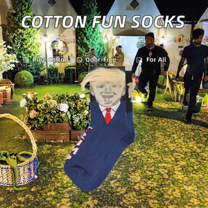 <b>Socks</b> 100% Cotton Autumn Casual Deodorant Single Needle Hot-Selling Hair Pattern Mid-Calf Unisex <b>Fun</b> <b>Socks</b> for Supporters In-Sto - Product Image 2