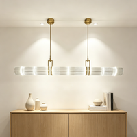 Lampe suspendue en verre moderne, structure en acier inoxydable, cordon doré/chromé, vente en gros directe d'usine, style personnalisé, lampe pour restaurant et bar