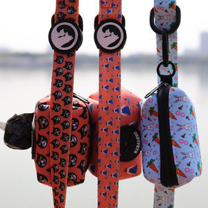 OKEYPETS 야외 워킹 활동 개 폐기물 가방 홀더 생분해 성 퇴비 네오프렌 디자인 똥 가방 캐리어 - Product Image 4