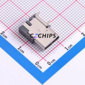 HX TYPE-C 16P-C SMT USB Connector SMD Connector ( Connector Type: Type-C )( Gender: Female )( Mounting Type: Side Mount ) - Product Image 1