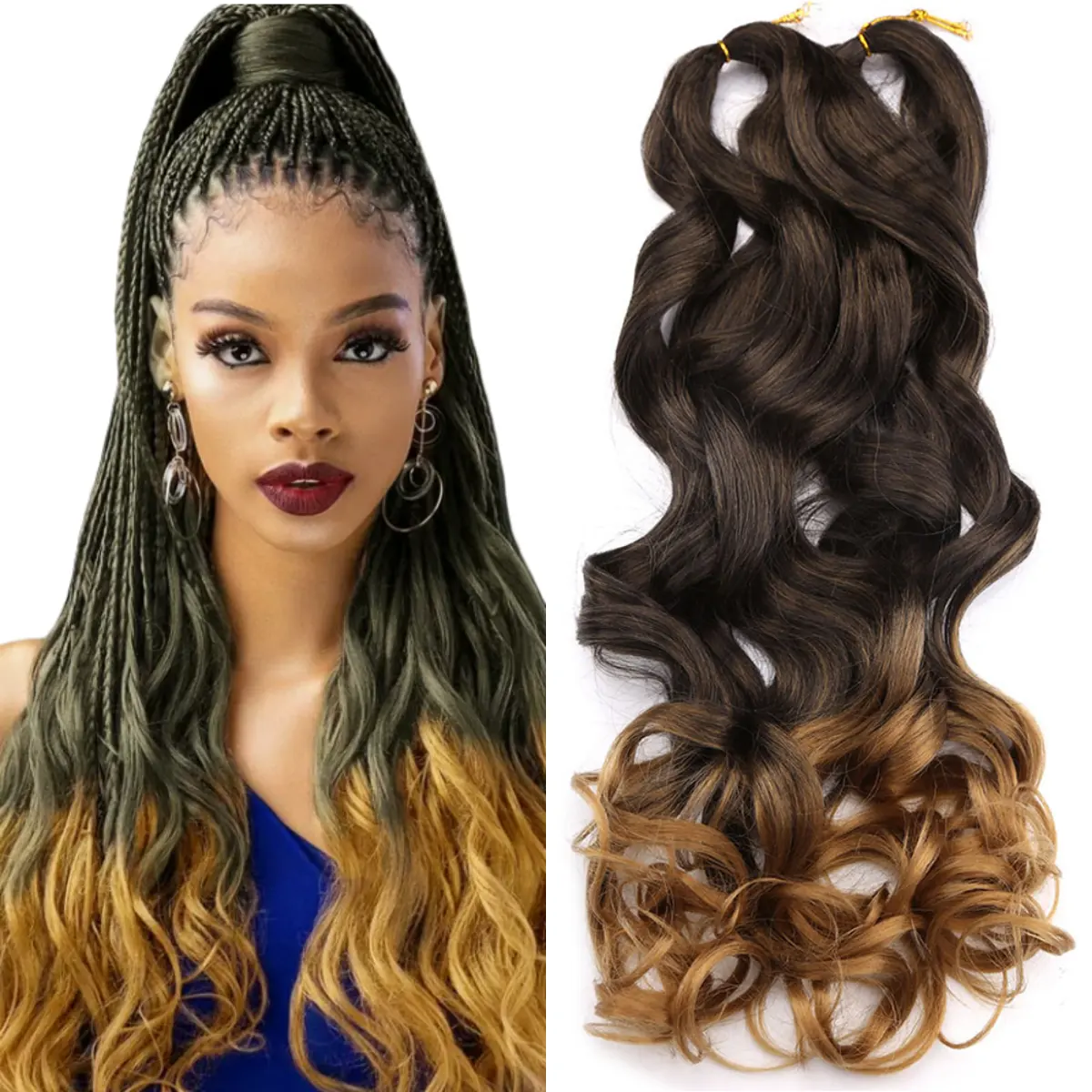 High Quality Wholesale High Temperature Synthetic 22inch 150g Yaki Wave Braiding Hair for African
