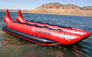 Plátano inflable de alta calidad, barco de peces voladores, <span class=keywords><strong>juego</strong></span> de deportes acuáticos e instalaciones de entretenimiento - Product Image 5